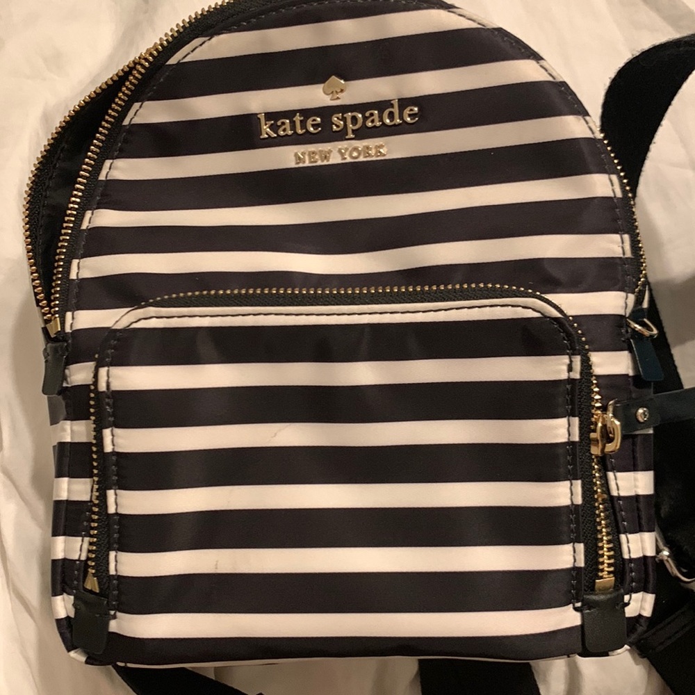 kate spade stripped mini backpack